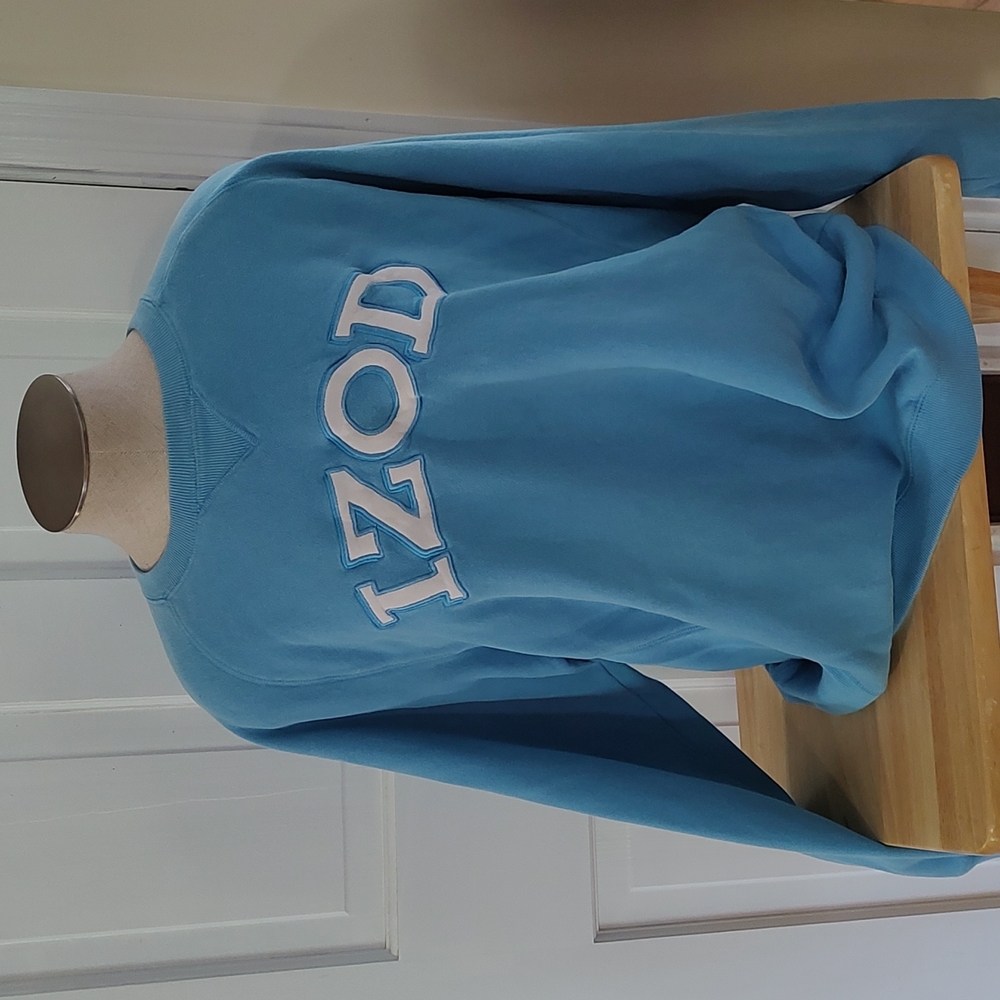 Izod Logo Golf Sweatshirt Blue Women's Large
